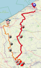 Het parcours van de Bredene Koksijde Classic 2026