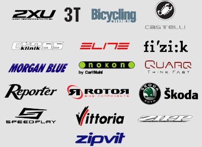 The Cervélo 2009 sponsors