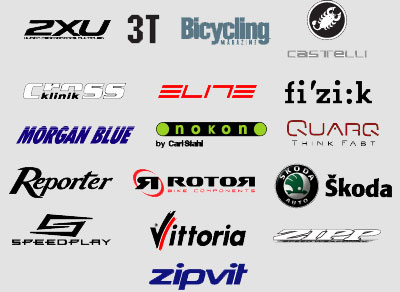 Les partenaires de l'équipe Cervélo 2009 Les partenaires de l'équipe Cervélo 2009