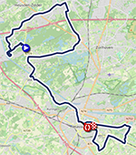 The race route of the mixed relay time trial of the 2024 European Road Cycling Championships The race route of the mixed relay time trial of the 2024 European Road Cycling Championships
