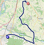Le parcours du contre-la-montre toutes catégories (sauf junior femmes) des Championnats d'Europe 2025
