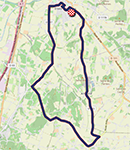 Le parcours du contre-la-montre par équipe relai mixte junior et élite des Championnats d'Europe 2025