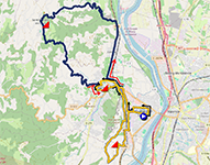 Le parcours de la course en ligne espoir femmes des Championnats d'Europe 2025