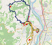 Le parcours de la course en ligne espoir hommes des Championnats d'Europe 2025