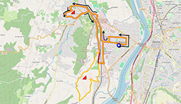 Le parcours de la course en ligne junior femmes des Championnats d'Europe 2025