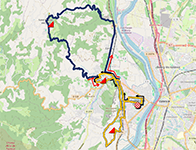 Le parcours de la course en ligne junior hommes des Championnats d'Europe 2025