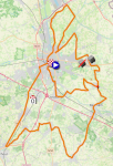The race route of the Tour of Bruges 2026