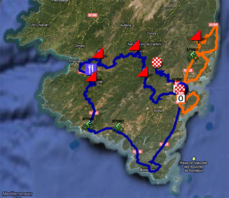 Download the Critrium International 2012 race route in Google Earth