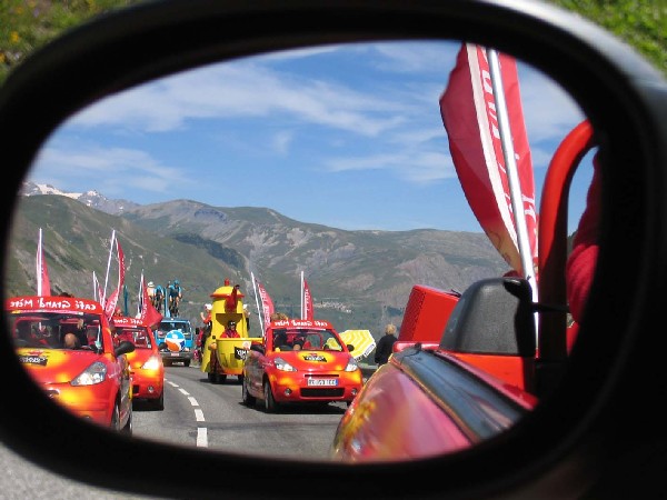 De mooiste foto van de reclamecaravaan - Tour de France 2006