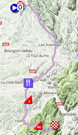 La carte du parcours de la 4ème étape du Critérium du Dauphiné 2018 sur Google Maps