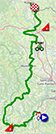 La carte du parcours de la 3e étape du Critérium du Dauphiné 2023 sur Open Street Maps