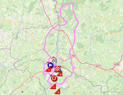 The race route of the 1st stage of the Critérium du Dauphiné 2025 The race route of the 1st stage of the Critérium du Dauphiné 2025