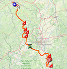 The race route of the 2nd stage of the Critérium du Dauphiné 2025 The race route of the 2nd stage of the Critérium du Dauphiné 2025