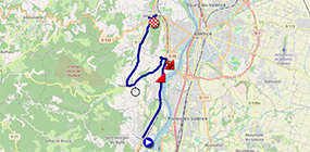 The race route of the 4th stage of the Critérium du Dauphiné 2025 The race route of the 4th stage of the Critérium du Dauphiné 2025