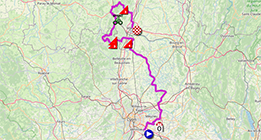 The race route of the 5th stage of the Critérium du Dauphiné 2025 The race route of the 5th stage of the Critérium du Dauphiné 2025