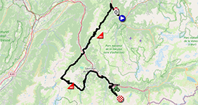 The race route of the 7th stage of the Critérium du Dauphiné 2025 The race route of the 7th stage of the Critérium du Dauphiné 2025