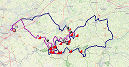 The race route of the E3 Saxo Classic 2024 The race route of the E3 Saxo Classic 2024