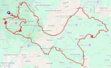 The race route of the third stage of the Etoile de Bessèges - Tour du Gard 2026