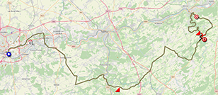 The Flèche Wallonne 2024 race route
