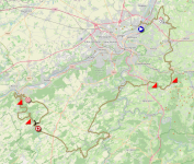 Het parcours van de Waalse Pijl 2026