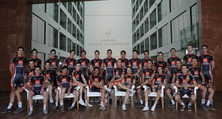 La photo officielle de l'équipe Caisse d'Epargne fournie par l'équipe La photo officielle de l'équipe Caisse d'Epargne fournie par l'équipe
