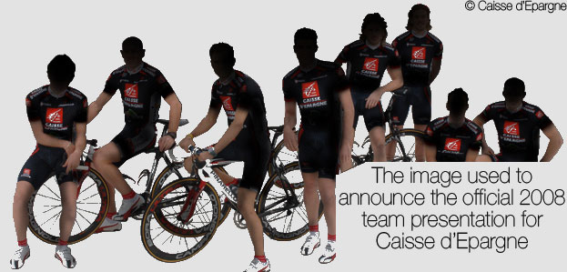 the image used to announce the Caisse d Epargne 2008 team presentation the image used to announce the Caisse d Epargne 2008 team presentation