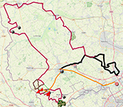 The race route of Gent-Wevelgem 2025 The race route of Gent-Wevelgem 2025