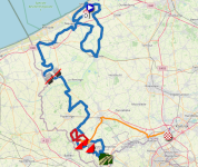 Le parcours de In Flanders Fields - from Middelkerke to Wevelgem 2026