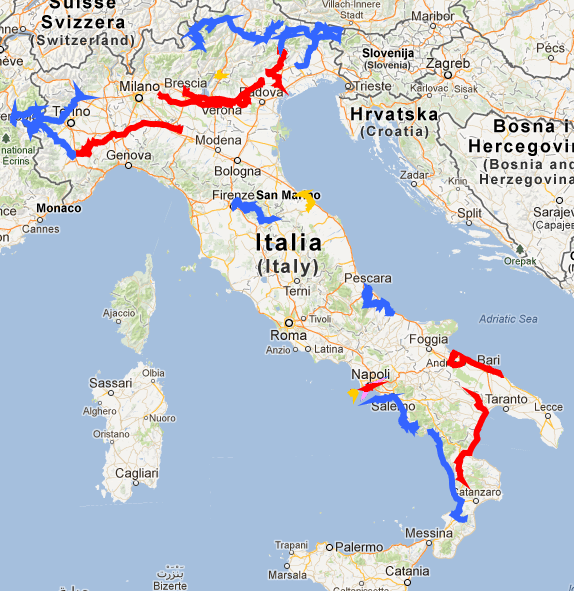 Download the Tour of Italy 2013 in Google Earth Download the Tour of Italy 2013 in Google Earth