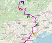 Le parcours de la dix-huitième étape du Tour d'Italie 2024