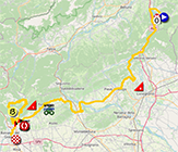 Le parcours de la vingtième étape du Tour d'Italie 2024