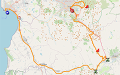 The race route of the 1st stage of the Tour of Italy 2025 The race route of the 1st stage of the Tour of Italy 2025