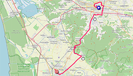 The race route of the 10th stage of the Tour of Italy 2025 The race route of the 10th stage of the Tour of Italy 2025