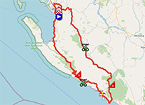 The race route of the 3rd stage of the Tour of Italy 2025 The race route of the 3rd stage of the Tour of Italy 2025