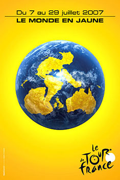 Logo Tour 2007 - le monde en jaune