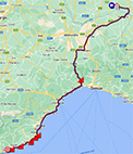 The Milano-Sanremo 2024 race route