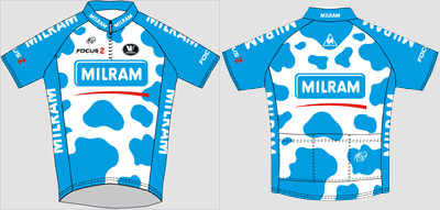 Het koedecoratie shirt van Milram 2009