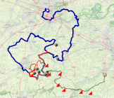 Het parcours van de Omloop Nieuwsblad 2026 Het parcours van de Omloop Nieuwsblad 2026