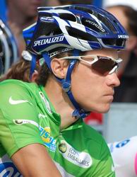 Sylvain Chavanel at the start in Nice Sylvain Chavanel at the start in Nice