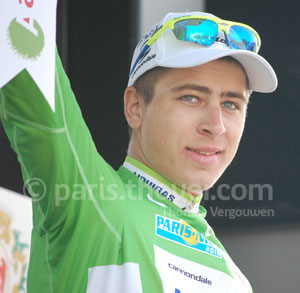 Peter Sagan wint de groene trui van Parijs-Nice 2010