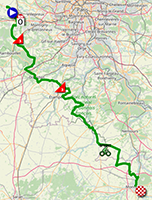 Le parcours de la deuxième étape de Paris-Nice 2024