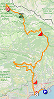 The new race route of the seventh stage of Paris-Nice 2024 The new race route of the seventh stage of Paris-Nice 2024