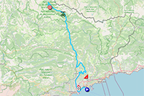 The updated race route of the seventh stage of Paris-Nice 2025 The updated race route of the seventh stage of Paris-Nice 2025