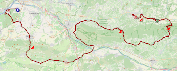 Het parcours van de zesde etappe van Parijs-Nice 2026