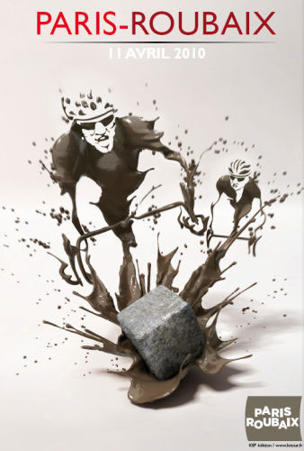 l'affiche de Paris-Roubaix 2010