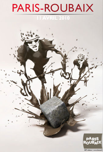 de poster van Parijs-Roubaix 2010 de poster van Parijs-Roubaix 2010