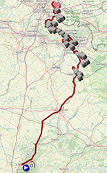 Het parcours van Parijs-Roubaix 2024 Het parcours van Parijs-Roubaix 2024