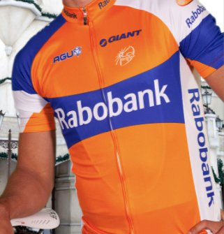 Het nieuwe shirt van de Rabobank ploeg Het nieuwe shirt van de Rabobank ploeg