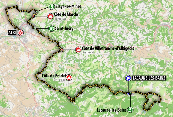 1/ Lacaune-les-Bains > Albi