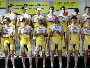 The Saunier Duval-Scott 2008 cycling team, © www.saunierduval-scott.com